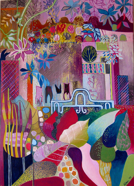 The Old Courtyard, acrylic on cavnas, 70 x 50cm €650