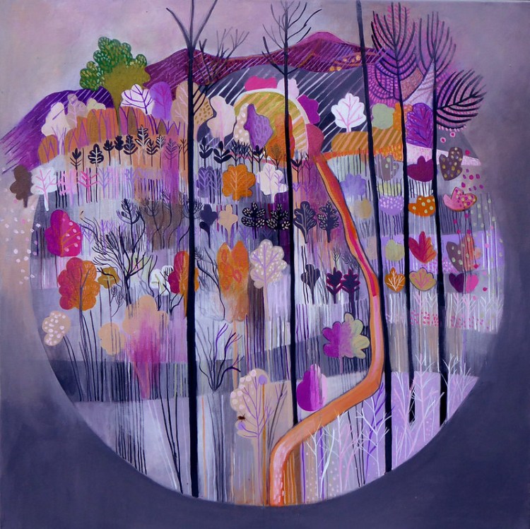 Charred landscape, acrylic on canvas, 70 x 70cm €750