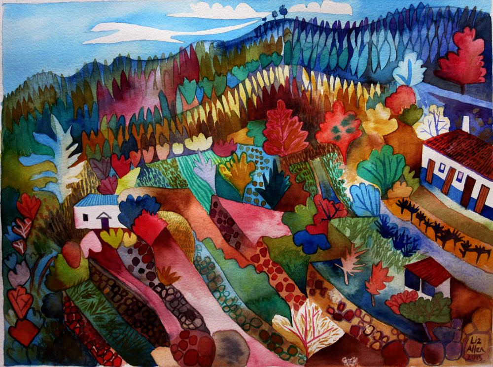 Watercolour painting by Liz Allen